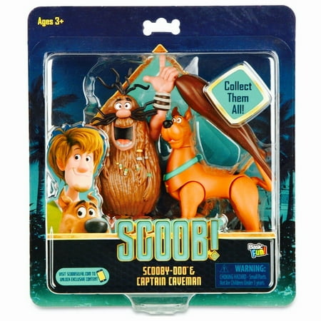 Scoob! Scooby-doo & Captain Caveman Exclusive Figure Set, Basic Fun ...