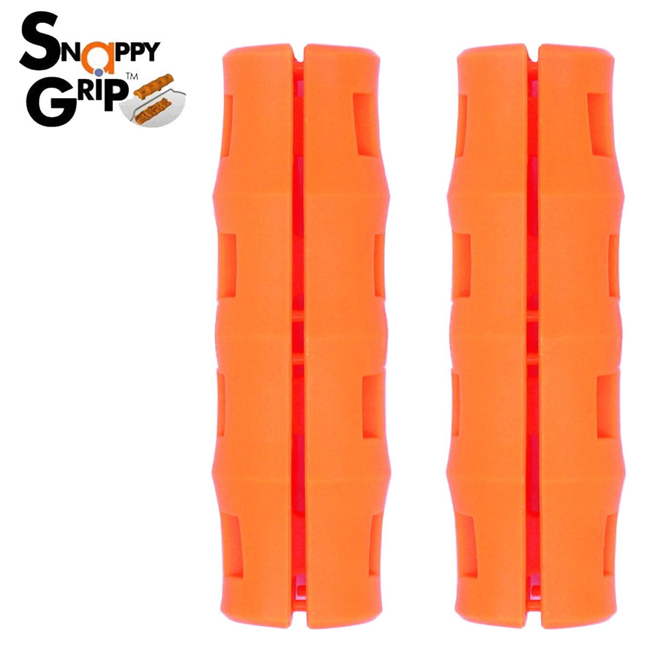 NEW Snappy Grip Ergonomic Replacement Bucket Handles 2 Pack Safety Orange
