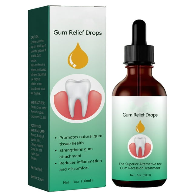 Gotas de crecimiento DentiZen, encías para encías retraídas, extracción de aceite para dientes y encías, rejuvenece tus encías con facilidad-30ml