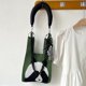 thumbnail image 3 of Bolso de hombro tejido con panda lindo y versátil para primavera y verano, bolso de mano de gran capacidad para estudiantes que viajan diariamente, 3 of 6