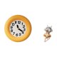 thumbnail image 5 of Reloj de pared con contador silencioso moderno y redondo. Estatua de de resina, figura de escritorio, escultura única de madera, ideal para, 5 of 8