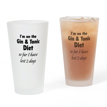 CafePress - Gin & Tonic Diet - Pint Glass, Drinking Glass, 16 oz.