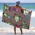 thumbnail image 5 of Invader Zim Pattern Beach Towel Microfiber Soft Absorbent Quick-Dry Bath Towel 130x80cm for Bathroom Shower Guests Pool Swimming Camp Holiday Gym for Kid Adult, 5 of 8