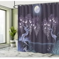 thumbnail image 5 of Ambesonne Nature Shower Curtain, Dramatic Night, 69"Wx75"L, Purple, 5 of 5