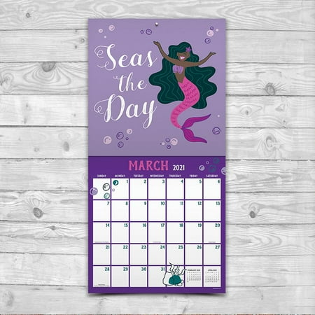 2021 Mermaids Wall Calendar Walmart Canada mermaid wall calendar 2021