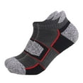 thumbnail image 3 of RYDCOT Mens Athletic Ankle Short Socks Moisture Wicking Cushion Running Low Cut Sock 6 Pack Anti-Slip Cotton Socks Silver, 3 of 4