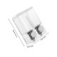 thumbnail image 2 of unbranded Dispenser Doble Para Champú Y Gel De Montaje En Pared Sin Perforar Transparente, 2 of 8