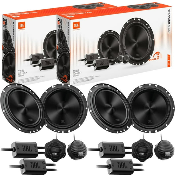 Paquete 2 set de medios jbl stage2 gen 2 6.5 pulgadas 720w máx