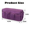 thumbnail image 4 of LAVA Sofa Chair Armrest Organizer Waterproof TV Remote Control Storage Organizer Holder for Smart Phone Books Magazines iPad Brown, 4 of 9
