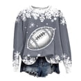 thumbnail image 5 of Godom Womens Football Sweatshirt Graphic Y2k Hoodies Pullover Rugby Printed Long Sleeve Tops with Pockets, 5 of 6