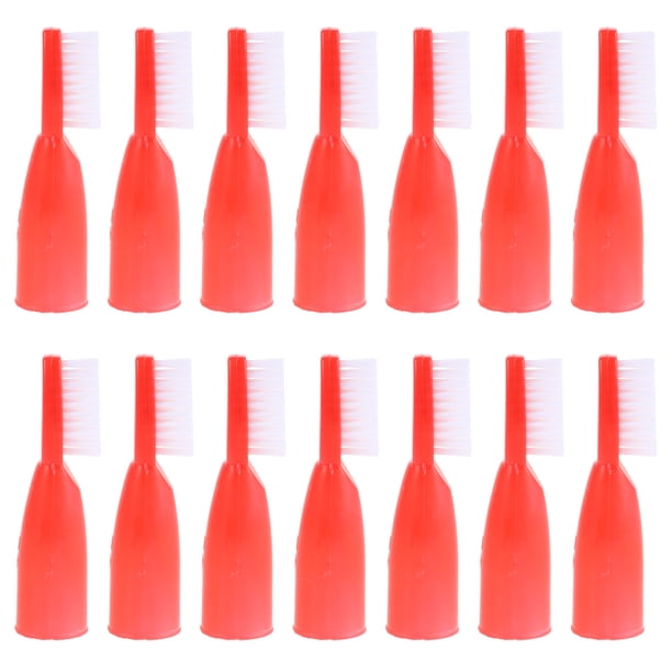 20 piezas Mini cepillo de dientes para prisión, funda para el dedo, cepillo de dientes de limpieza Oral, cerdas suaves, cepillos de dientes portátiles para prisión