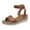 Brown, variant on Kmdttou Shoes Women Slope Heel One Line Buckle Mules Middle Heel Slippers Roman Sandals With Comfortable Plantar Fasciitis Arch Support(Size:36-43)