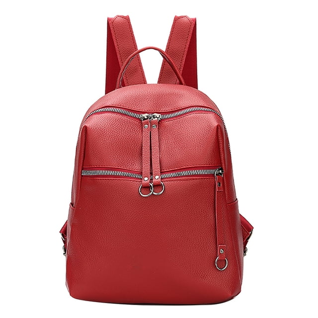 Necessary for the beginning of the semester Women Backpack Bag Wild Soft Leather Student Bag Backpack