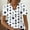 White, variant on Guzom Womens Casual V Neck Polka Dots Short Sleeve Blouse - True to Size,White,Size M