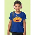 thumbnail image 2 of Halloween Decorative Pumpkin T-Shirt Juniors -Image by Shutterstock,  Small, 2 of 4