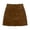 5-Brown, variant on Women's Faux Suede Mini Skirt Slim Fit High Waist Split Hem Zipper A‑Line Casual Short Skirts For Fall Winter 5-Brown,S