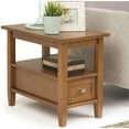 thumbnail image 4 of Trent Home Wood 14" Transitional Narrow Side Table in Light Golden Brown, 4 of 9