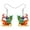 Multicolor, variant on Cute Christmas Sled Earrings Acrylic Colorful Santa Sled Dangle Jewelry For Women Charm Holiday Gift