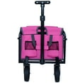 thumbnail image 6 of NIGSQJB Expandable Dual-Layer Utility Wagon with 100% Extra Space, Folding Grocery Cart for Shopping, Camping, Sports, Gardening, Fishing, Christmas Gifts Cart, Pink, 6 of 11