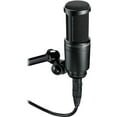 thumbnail image 4 of Audio-Technica AT2020 Cardioid Condenser Microphone (Black) + Microfiber Cleaning Cloth + Goby Labs Microphone cleaner + 10 Ft XLR Cable, 4 of 7