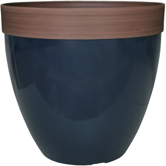 SOUTHERN PATIO HDR-077077 PLANTER NAVY 15IN