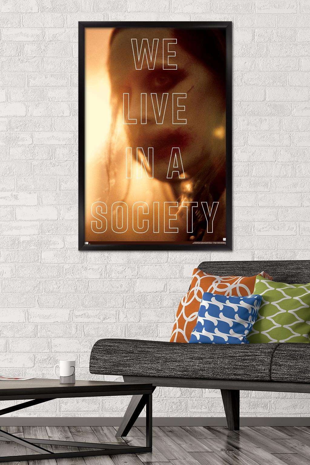 DC Zack Snyder's Justice League - Joker Society Wall Poster, 22.375" x 34", Framed