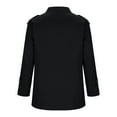 thumbnail image 5 of Womens Long Sleeve Jackets New Women's Plus Size Windbreaker Lightweight Jacket Loose Casual Zip up Coats Fall Trendy Outerwear Outfits Black XL, 5 of 6