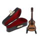 thumbnail image 2 of Escala 1:12, simulación de casa de muñecas, guitarra eléctrica de madera, decoración de casa de muñecas en miniatura Marrón claro perfke Guitarras miniatura de casa de muñecas, 2 of 9