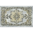 thumbnail image 3 of Traditional 2x3 Area Rug (2' x 3') Oriental Yellow, Gray Indoor Scatter Easy to Clean, 3 of 10