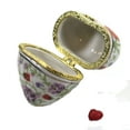 thumbnail image 3 of Hinged Trinket Box Floral Heart Box Porcelain Flowers Hidden Treasures Eb1225, 3 of 3