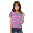 thumbnail image 4 of Delliss Toddler Boys Dinosaur Print Short Sleeve T-Shirt 3-14 Years Girls Cotton Summer Tops Tees, 4 of 6