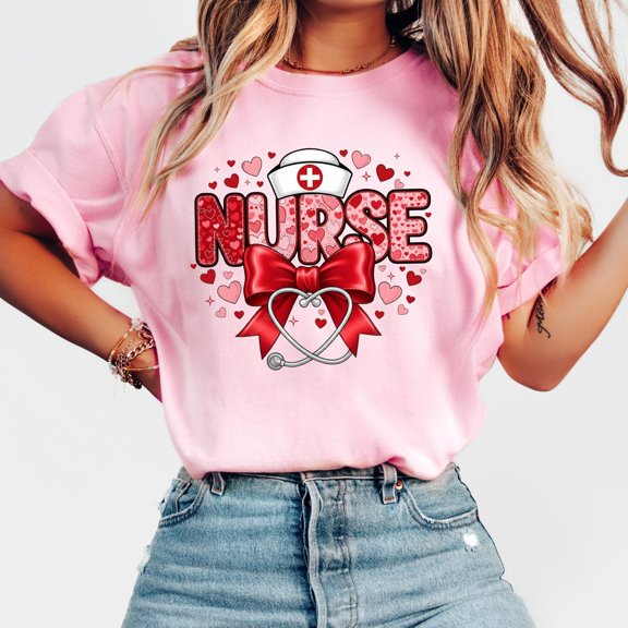Nurse Valentine Shirt Nurse Appreciation Gift Healthcare Valentine 39 s Day Tee Love Nursi