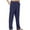 Navy, variant on Aoochasliy Mens Jeans Valentine's Day Men Mid Waist Casual Solid Full Fashion Cutton Zipper Straight Trousers