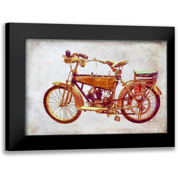 Murdock, Ramona 18x13 Black Modern Framed Museum Art Print Titled - Vintage Motorcycle