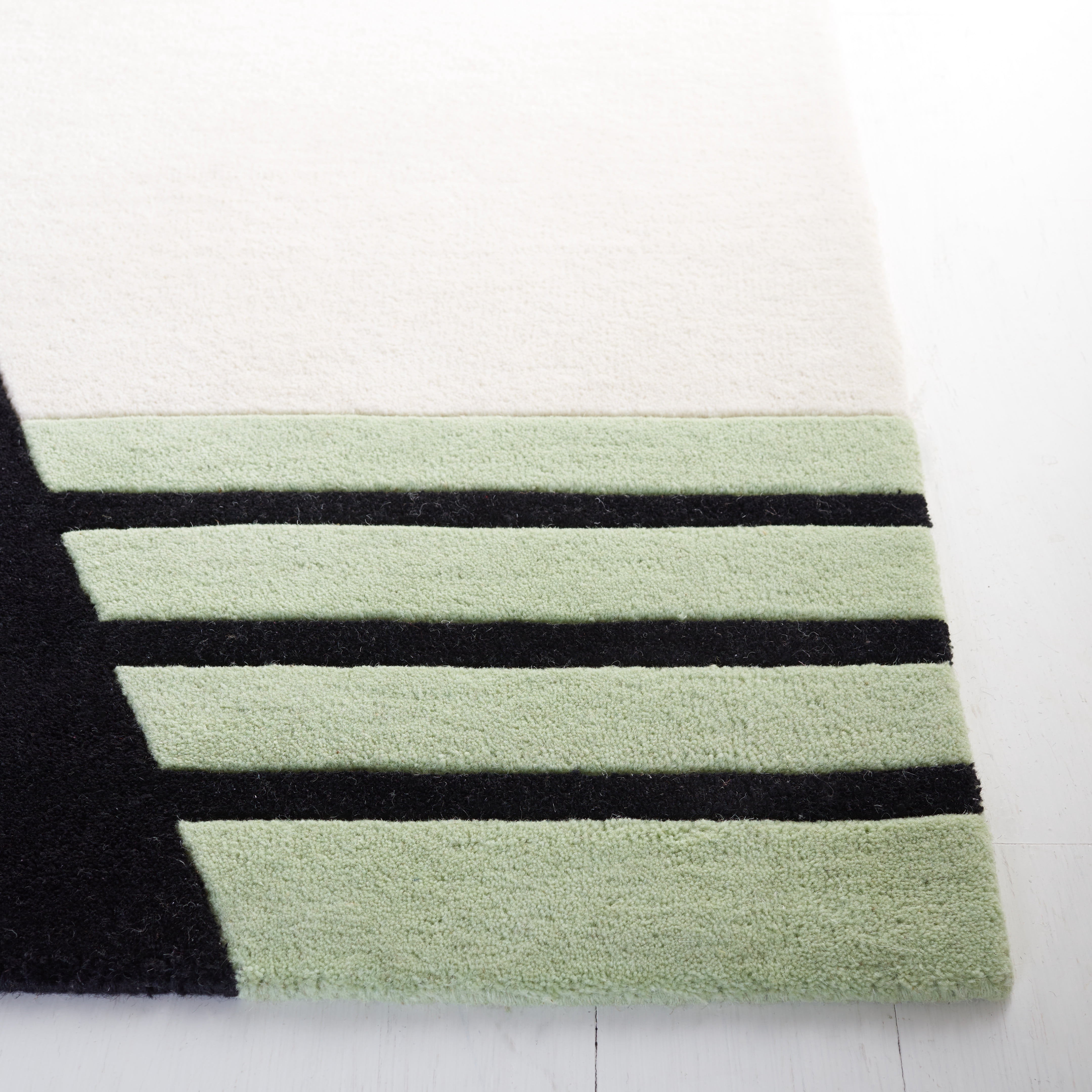 SAFAVIEH Rodeo Drive Kenneth Abstract Area Rug, Black/Green, 3' x 5'