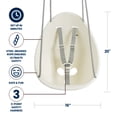 thumbnail image 4 of Swurfer Coconut Toddler Swing – Comfy Baby Swing Outdoor, Safe Quick Click Locking System, Easy Installation, Ages 6 - 36 Months, White, 4 of 7