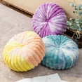 thumbnail image 2 of Round Pumpkin Floor Pillow, Meditation Floor Pillow Dyeing Thicken Decompression Floor Cushions Large Handmade Pillows Seating Cute Decorative Cushion for Yoga Living Room (Lemon Red), 2 of 5