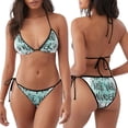 thumbnail image 3 of Balery Not All Who Wander Are Lost1 Pijama Estampado Bikini de Dos Piezas para Mujer - Conjunto de Bikini Ajustable Sexy y Cómodo para Playa, 3 of 6