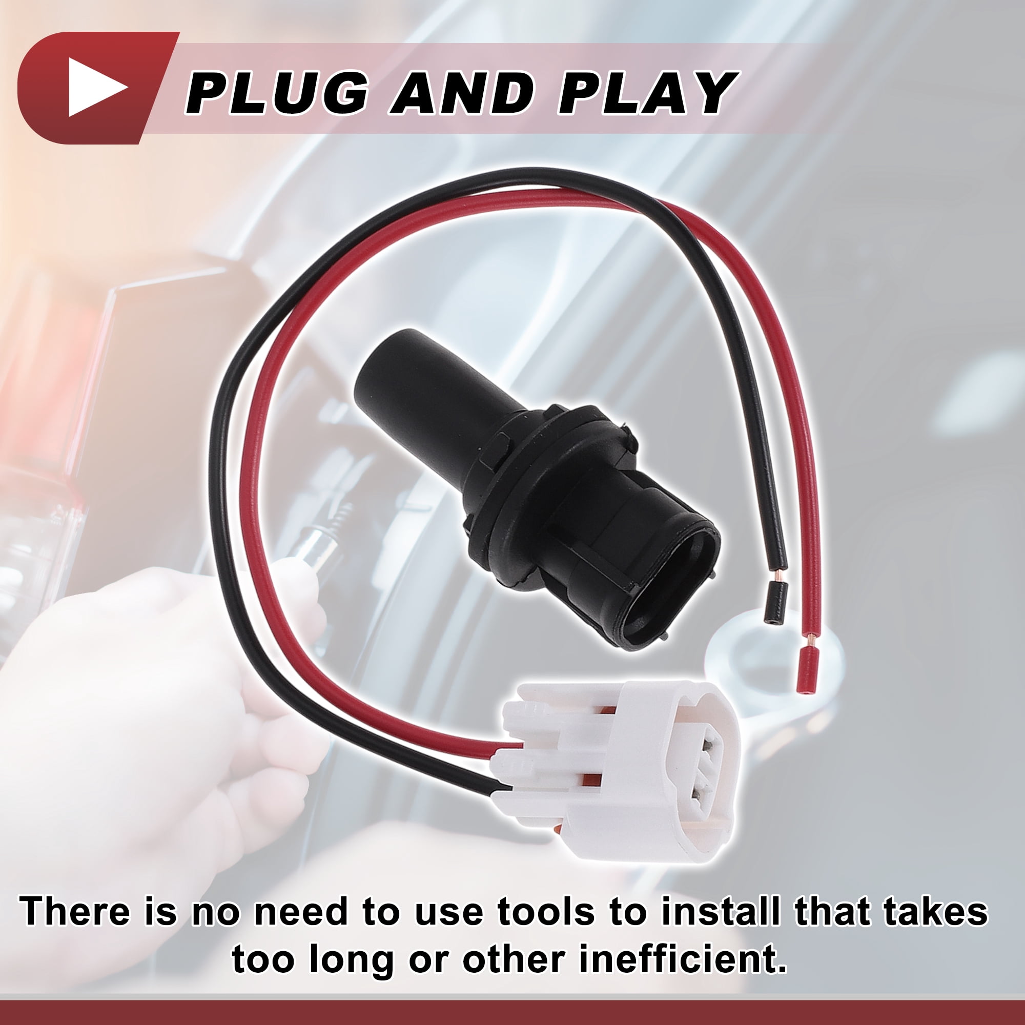 Unique Bargains Side Marker Light Socket Wiring for Toyota 4Runner 2013-2021