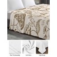 thumbnail image 6 of Vintage Spring Floral California King Size Flat Sheet, Wrinkleproof & Fadeproof Cooling Flat Bed Sheet Only, Summer Botanical Farmhouse Breathable Soft Bedding Top Sheets 108 x 98 Inches, 6 of 8