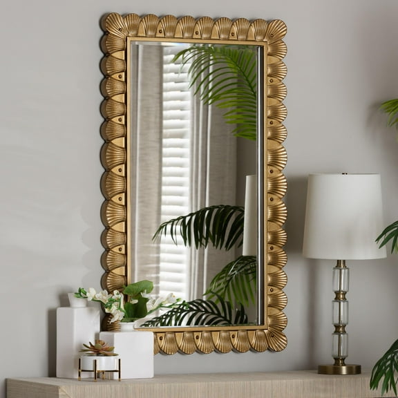 Baxton Studio Vadim Vintage Mirror, Antique Gold