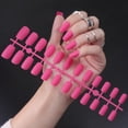 thumbnail image 1 of Uñas postizas mate, 24 Uds., cabeza cuadrada, pegamento de prensa esmerilado en puntas de uñas postizas, Ballet, cubierta completa desmontable, uñas artificiales Tan Jianjun unisex, 1 of 2