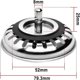 thumbnail image 2 of Tapón de fregadero Sincero 2 uds 80mm cubierta de acero inoxidable, 2 of 5