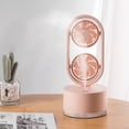thumbnail image 3 of Uandlove Air Humidifier Double Leaf Spray Water Refrigeration Humidification Fan INS Desktop Humidifier Desk Fan Office Desktop Dormitory Small Fan Pink, 3 of 6