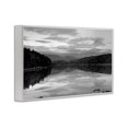 thumbnail image 2 of Stupell Industries Traditional Acadia Reflection in Monochrome White Framed Giclee Art, 18 x 12, by MJ Photography, 2 of 8