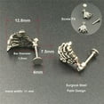 thumbnail image 5 of GKNET Women Skull Hand Lip Piercing Delicate Jewelry Punk Piercing Skeleton Lip L, 5 of 9