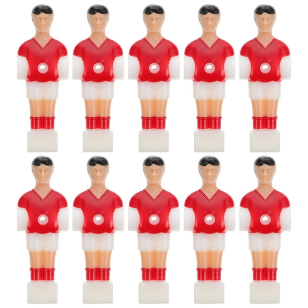 EeaseMX 10 figuras de plástico de futbolistas para mesa de fútbol.