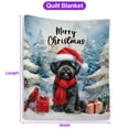thumbnail image 5 of Merry Christmas Havanese Enjoys Woofmas Winter Xmas Holiday Quilt Blanket Havanese Dog Lover Gifts Idea Cozy Comforter Throw Blanket - 02022, 5 of 5