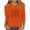 Orange, variant on Women Fall Clothes Trendy Tank Tops Pack Fitted Vneck 3/4 Sleeve Shirts Plus Size Fall Themed Sweatshirts