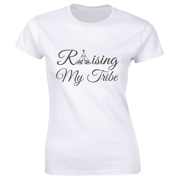 Raising My Tribe Native Arrow and Tent - Mothers Day Party Women's Tee Shirt